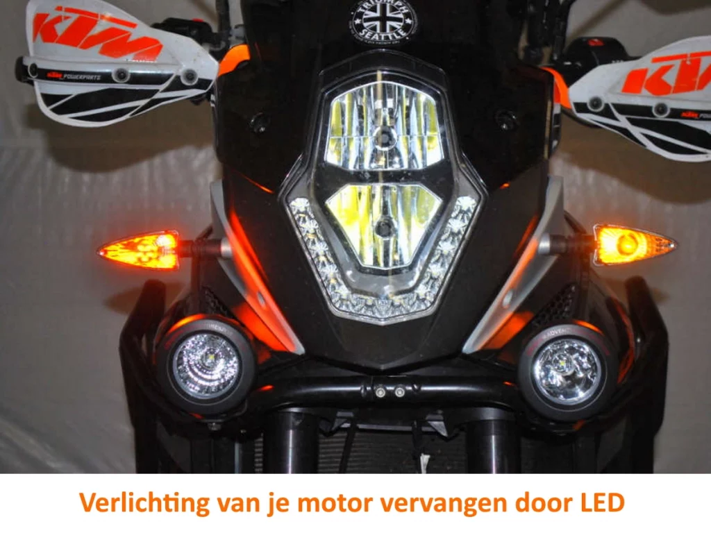 Verlichting van je motor vervangen door led